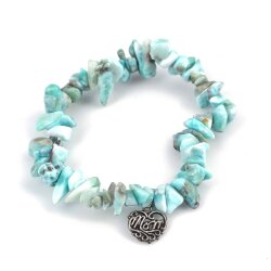 925 Ayar Gümüş Larimar Model Bileklik - Nusrettaki