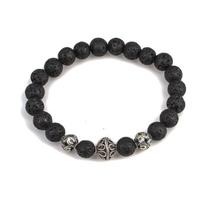 925 Ayar Gümüş Lava Model Bileklik - 1