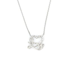 Sterling Silver Dolphin & Hearts Necklace - Nusrettaki (1)