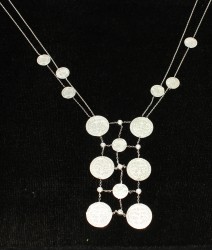 Silver Mahmudiye Coin Necklace with CZ - Nusrettaki (1)