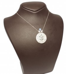 Silver Star & Coin Necklace - Nusrettaki (1)