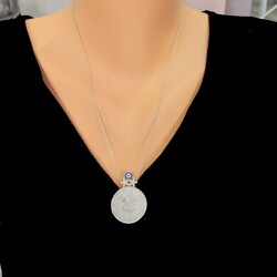 Silver Star & Coin Necklace - Nusrettaki