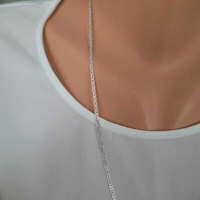 925 Ayar Gümüş Mariner Zincir - 4