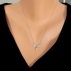 925 Ayar Gümüş Melek Kanatlı Kolye - Nusrettaki