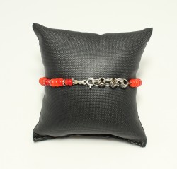 925 Sterling Silver Bracelet with Coral - 4
