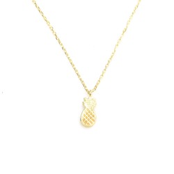 925 Ayar Gümüş Minik Ananas Kolye - 5