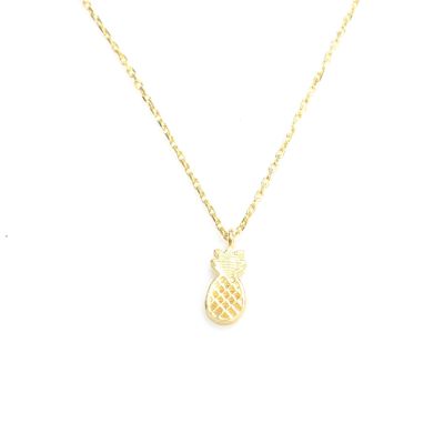 925 Ayar Gümüş Minik Ananas Kolye - 10