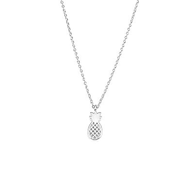 925 Ayar Gümüş Minik Ananas Kolye - 6