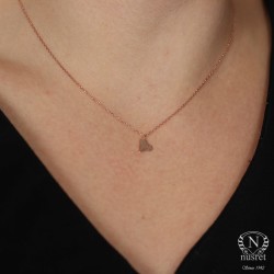 Sterling Silver Heart Necklace - Nusrettaki (1)