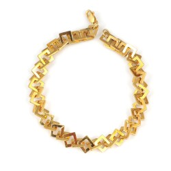 925 Ayar Gümüş Minik Kareler Model Bileklik - Nusrettaki