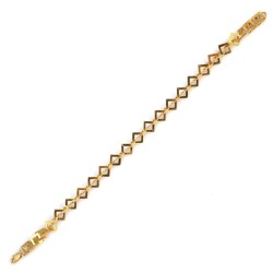 925 Ayar Gümüş Minik Kareler Model Bileklik - 3