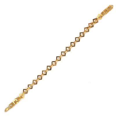 925 Ayar Gümüş Minik Kareler Model Bileklik - 3