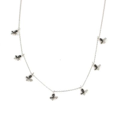 925 Ayar Gümüş Minik Kelebekli Kolye - 2