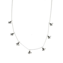 925 Ayar Gümüş Minik Kelebekli Kolye - 3