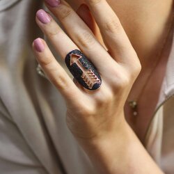 925 Ayar Gümüş Mızrak Motifli Yüzük - Nusrettaki