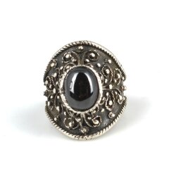 925 Ayar Gümüş Oniks Taşlı Kavuk Model Yüzük - Nusrettaki (1)