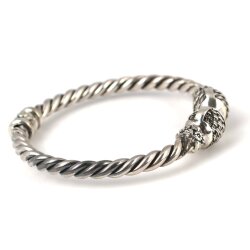 925 Ayar Gümüş Örgü Toplu Burma Bilezik - 3