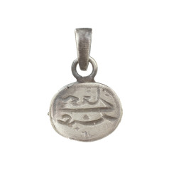 925 Ayar Gümüş Osmanlı Dönemi Mühür Madalyon Kolye Ucu - 2