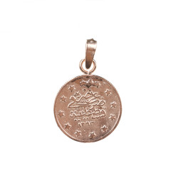 925 Ayar Gümüş Osmanlı Tuğra Figürü Madalyon Kolye Ucu - Thumbnail