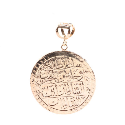 925 Ayar Gümüş Osmanlı Tuğralı Madalyon Kolye Ucu - 5