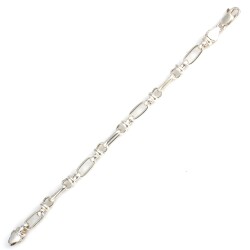 925 Ayar Gümüş Oval Şarnel Bileklik - Nusrettaki (1)