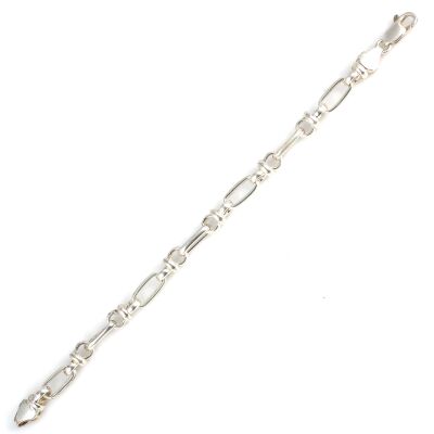 925 Ayar Gümüş Oval Şarnel Bileklik - 2