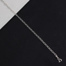 925 Ayar Gümüş Oval Zincir - 3