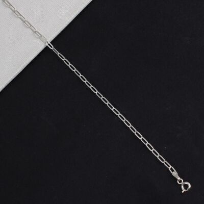 925 Ayar Gümüş Oval Zincir - 3
