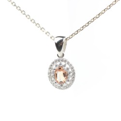 Silver tiny Necklace with Oval Zultanite - Nusrettaki (1)