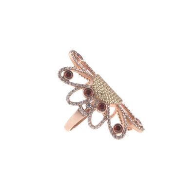 925 Ayar Gümüş Papatya Yüzük - 3