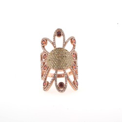 925 Ayar Gümüş Papatya Yüzük - 4