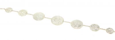 Silver Small to Large Coin Bracelet - 2