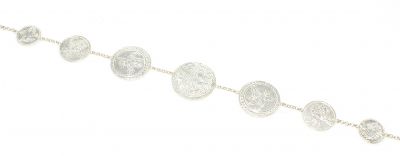 Silver Small to Large Coin Bracelet - 3