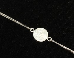 925 Sterling Silver Coin Bracelet - Nusrettaki (1)