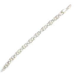 925 Ayar Gümüş Parlak Sarmaşık Model Bileklik - Nusrettaki (1)