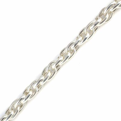 925 Ayar Gümüş Parlak Sarmaşık Model Bileklik - 4