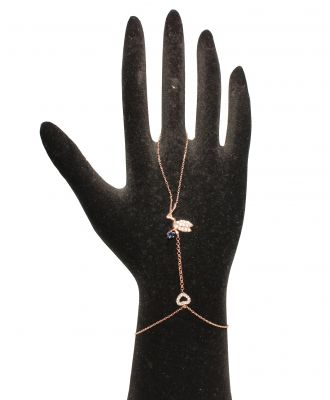 925 Sterling Silver Heart & Fairy Ring Bracelet - 4