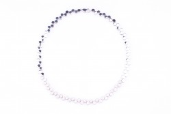 Silver Honeycomb Design Necklace - 4