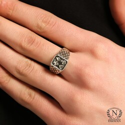 Silver Poker Men's Ring - Nusrettaki