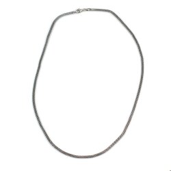 925 Ayar Gümüş PopCorn Model Zincir Kolye - Nusrettaki (1)