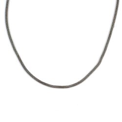 925 Ayar Gümüş PopCorn Model Zincir Kolye - Nusrettaki