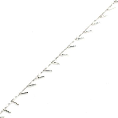 925 Ayar Gümüş Saçaklı Çubuk Modeli Halhal
