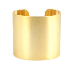 925 Ayar Gümüş Sarı Kalın Bilezik - 4