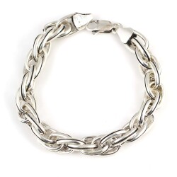 925 Ayar Gümüş Sarmaşık Bileklik - Nusrettaki