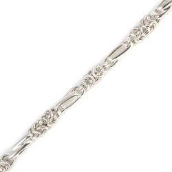 925 Ayar Gümüş Sarmaşık Kral Zincir Bileklik - 3