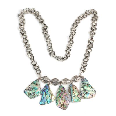 925 Ayar Gümüş Opal Kolye - 2