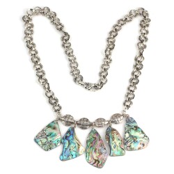 925 Ayar Gümüş Opal Kolye - 3