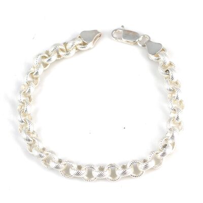 925 Ayar Gümüş Setinalı Doch Bileklik - 1