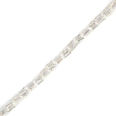 925 Ayar Gümüş Setinalı Halka Model Lale Bileklik - 3