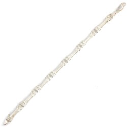 925 Ayar Gümüş Setinalı Şarnel Model Kral Zincir Bileklik - Nusrettaki (1)